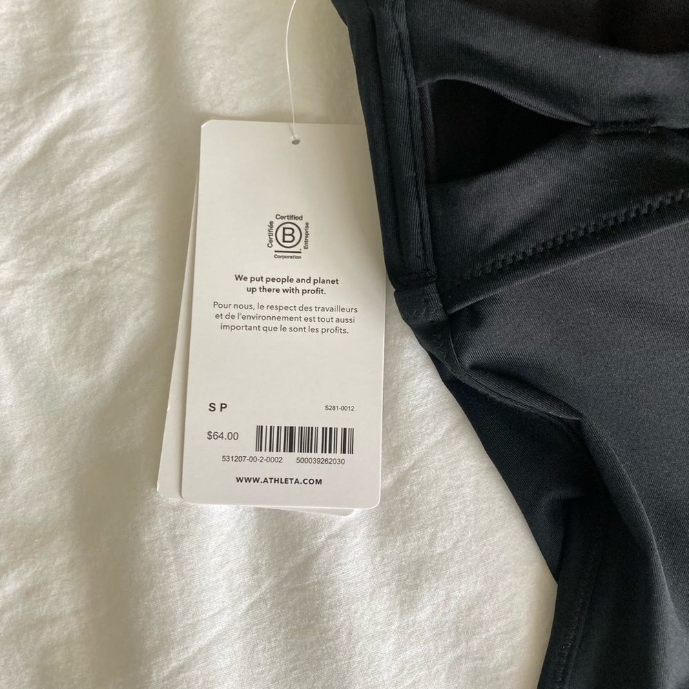 ATHLETA Black Triangle Tankini A-C Size SP NWT - Picture 7 of 7